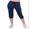 ALWAYS Womens Capri Jogger Sweatpants with Pockets  Super Soft Stretch Lounge Pants, Casual Joggers for Women, Yoga Workout & Daily Wear, Navy L view 2