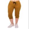 ALWAYS Womens Capri Jogger Sweatpants with Pockets  Super Soft Stretch Lounge Pants, Casual Joggers for Women, Yoga Workout & Daily Wear, Gold Mustard S view 3