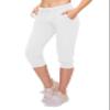 ALWAYS Womens Capri Jogger Sweatpants with Pockets  Super Soft Stretch Lounge Pants, Casual Joggers for Women, Yoga Workout & Daily Wear, White 2XL view 1