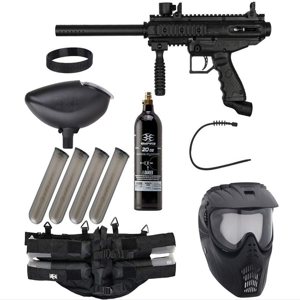 Tippmann Cronus Epic Paintball Gun Package Kit - Basic & Tactica (Black Basic)