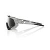 100% Speedtrap Sport Performance Sunglasses - Sport and Cycling Eyewear - Soft Tact Stone Grey - Smoke Lens view 3