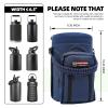 NATURE PIONEOR Water Bottle Holder with Adjustable Strap - Half/One Gallon (64/128oz) Insulated Water Bottle Sling Carrier with Phone Pocket & Paracord Handle, Outdoor Camping, Hiking, Gym view 2