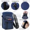 NATURE PIONEOR Water Bottle Holder with Adjustable Strap - Half/One Gallon (64/128oz) Insulated Water Bottle Sling Carrier with Phone Pocket & Paracord Handle, Outdoor Camping, Hiking, Gym view 4