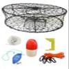 KUFA CT50 Sports Foldable Crab Trap with 100' Rope, 13" Red/White Floats, Harness, Bait Bag & Crab Caliper Combo (CT50+CAM34) view 1