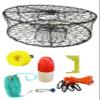 KUFA CT50 Sports Foldable Crab Trap with100' Rope, 13" Red/White Floats, Harness, Bait Bag & Crab Caliper Combo (CT50+CAP37) view 1