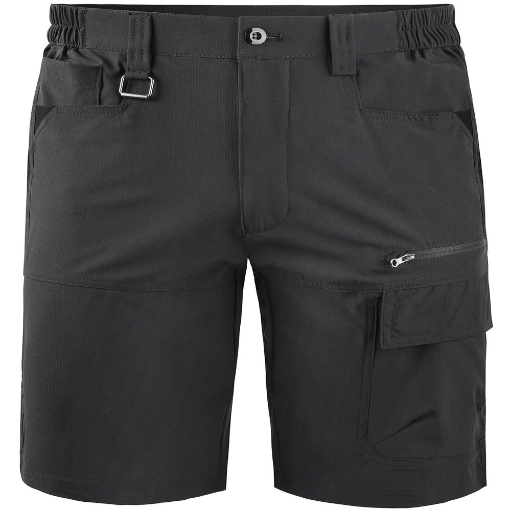 Mr.Stream Men's Summer Quick Drying Fishing Zipper Pocket Elastic Waist Golf Cargo Shorts 3201 Black 2XL