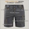 Mr.Stream Men's Summer Quick Drying Fishing Zipper Pocket Elastic Waist Golf Cargo Shorts 3201 Black 2XL view 3