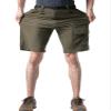 Mr.Stream Men's Summer Quick Drying Fishing Zipper Pocket Elastic Waist Golf Cargo Shorts 3201 Green S view 2
