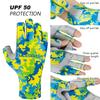 BASSDASH ALTIMATE UPF 50+ Womens Fishing Gloves UV Sun Protection Fingerless Gloves for Kayaking Paddling Hiking Cycling Driving Shooting Training (Mahi Camo, S) view 2