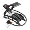 VERENO Double Barrel Bike Floor Foot Pump,Portable Air Pump Inflator Pump with 160PSI Precision Pressure Gauge Fits Presta Schrader and Deutschland Valve for Bicycle,Ball,Scooter,Car,Toys Inflatable view 1
