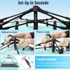 WhiteFang Deluxe XL Pop Up Beach Tent Sun Shade Shelter for 3-4 Person, UV Protection, Extendable Floor with 3 Ventilating Windows Plus Carrying Bag, Stakes, and Guy Lines (Mint Green) view 2