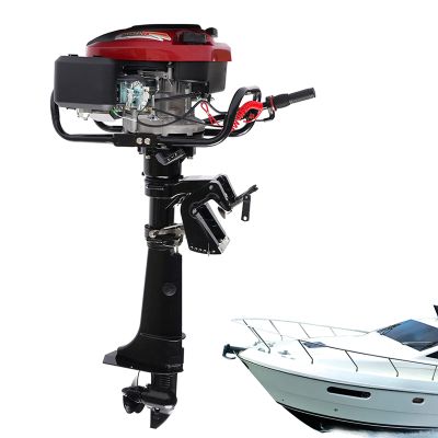 TFCFL Outboard Motor Boat Engine, 3.5/3.6/4/6/6.5/7 HP 2/4 Stroke Outboard Motor Marine Inflatable Fishing Boat Engine with CDI Water Air Cooling System (7HP 4 Stroke 173CC 20'')