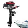 TFCFL Outboard Motor Boat Engine, 3.5/3.6/4/6/6.5/7 HP 2/4 Stroke Outboard Motor Marine Inflatable Fishing Boat Engine with CDI Water Air Cooling System (7HP 4 Stroke 173CC 20'') view 1