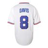 Bull Durham Jerseys Nuke' LaLoosh #8 Durham Movie Baseball Jerey (8 Crash Davis White, X-Large) view 3