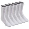 Dickies Men's All Purpose Cushion Crew Socks (6/12 Pairs), White (6 Pairs), Shoe Size: 12-15 view 1