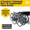 Saris Bike Rack, Grand Slam Hitch Car Rack, Universal Hitch, Hatch Access, Carries 4 Bicycles, Black view 4