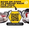 Saris Bones EX 2-Bike Trunk Rack Bicycle Carrier, Durable, Rust-Free, Anti-Sway Straps, Made in USA, Arc-Based Design, 100% Recyclable Materials view 2