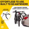 Saris Bones EX 2-Bike Trunk Rack Bicycle Carrier, Durable, Rust-Free, Anti-Sway Straps, Made in USA, Arc-Based Design, 100% Recyclable Materials view 3