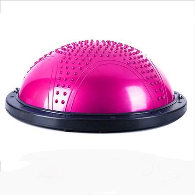 SH-PH Yoga Balance BallHalf Ball Balance Trainer with Straps Yoga Balance Ball Anti Slip for Core Training Home Fitness Strength Exercise Workout Gym 58cm/22.8 inch (Color : A)