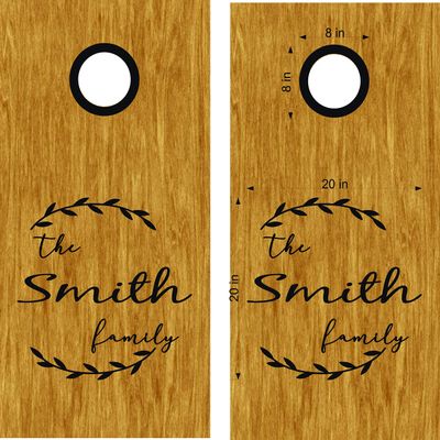 Cornhole Board Decals Wedding Stickers Bean Bag Toss Tailgating Games