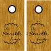 Cornhole Board Decals Wedding Stickers Bean Bag Toss Tailgating Games view 1