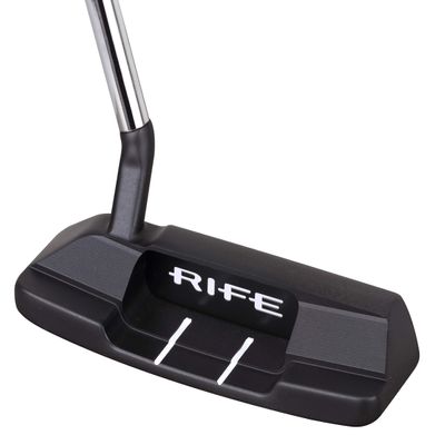 Rife Golf Roll Groove Technology Series Right Handed RG2 Widened Heel Blade Putter Precision Milled Face Edge Cavity and Bumpers Ensures an Ideal Weight Distribution and Balance (Right, 36)