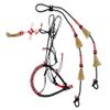 M-Royal Saddles Charro Cross Cabresto Riendas Black Charro Headstall Bosal view 1