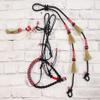 M-Royal Saddles Charro Cross Cabresto Riendas Black Charro Headstall Bosal view 2