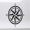 Minglewood Trading Gold - Compass Rose Vinyl Decal V4 -Travel Wander Adventure - Die Cut Sticker - 15w x 15h inches view 2