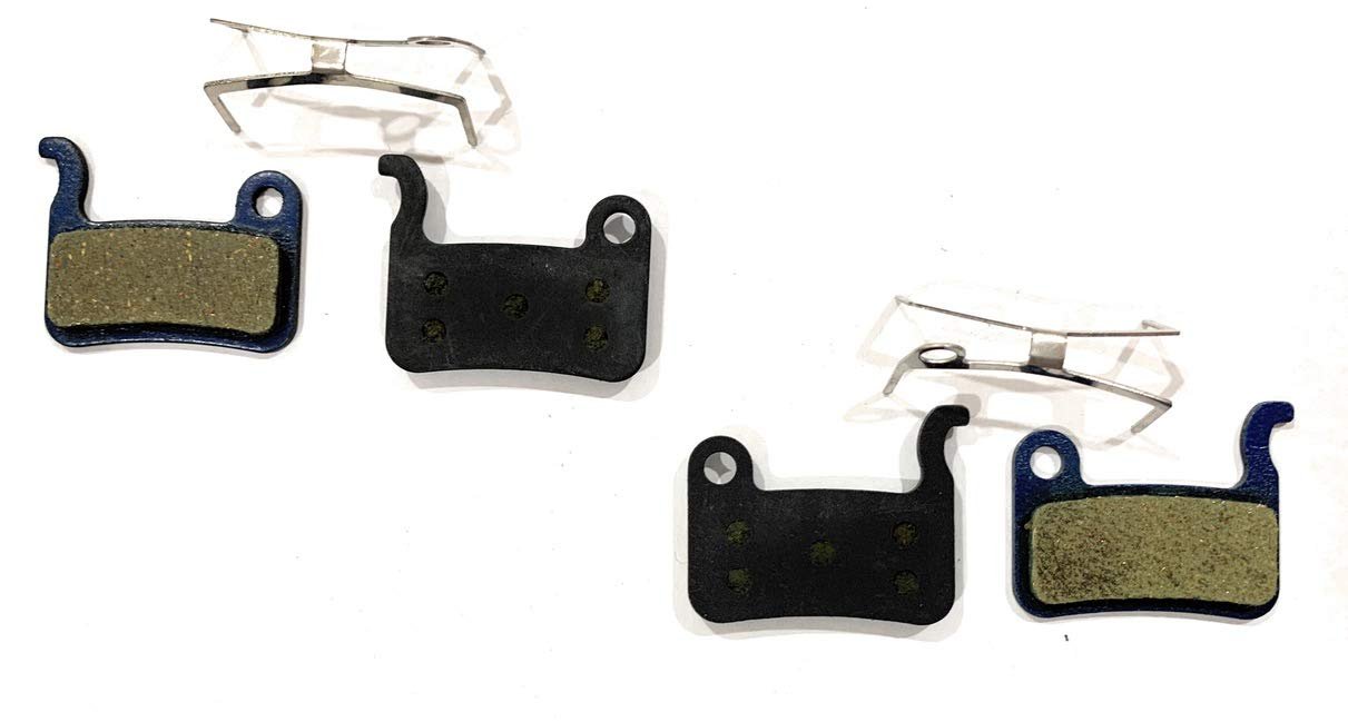2 Pairs Bike Brake Pads Resin for Shimano A0S1 Deore XT XTR LX SLX, Hone Alfine Saint BR M975 M765 M585 M776 M966 M665 M545 M965 M601 M535 M800 M596 R505 BR-S500,T605,TRP,Dash Carbon,Parabox