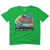0270. Vintage Retro Route 66 California Republic car Cool cali car for Men T Shirt (Irish Green 2X-Large) view 1