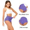 Senllori Women High Waisted Cotton Underwear Tummy Control Briefs Ladies Soft Full Coverage Panties Multipack view 3