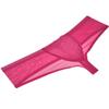 Jaxu Men's Mesh Transparent Boxers Thong Trunks Pouch Sexy Guys Underwear Boxer Brief Pants Pink X view 2