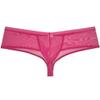 Jaxu Men's Mesh Transparent Boxers Thong Trunks Pouch Sexy Guys Underwear Boxer Brief Pants Pink X view 3