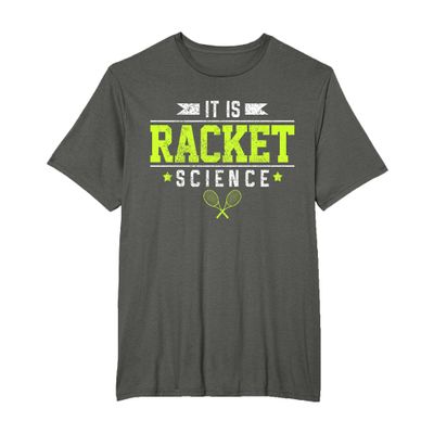 Tennis It's Racket Science Funny Saying Tennis Player Gift T-Shirt