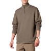 Amazon Essentials Men's Quarter-Zip French Rib Sweater, Casual Wear, Brown Heather, X-Small view 1