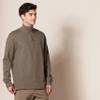 Amazon Essentials Men's Quarter-Zip French Rib Sweater, Casual Wear, Brown Heather, X-Small view 3