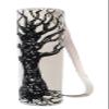 ICC Yoga Mat Bag Carrier Full-Zip Exercise Yoga Mat Carry Bag for Women Men with Multi-Functional Storage Pockets and Adjustable Shoulder Strap 26X6 Inches (Black and White Tree) view 1