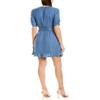 1.STATE Womens Juniors Animal Print Flounce Wrap Dress Blue 10 view 2