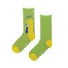Hand Gesture Series Sports Cotton Socks-36-42_Green OK hand view 1