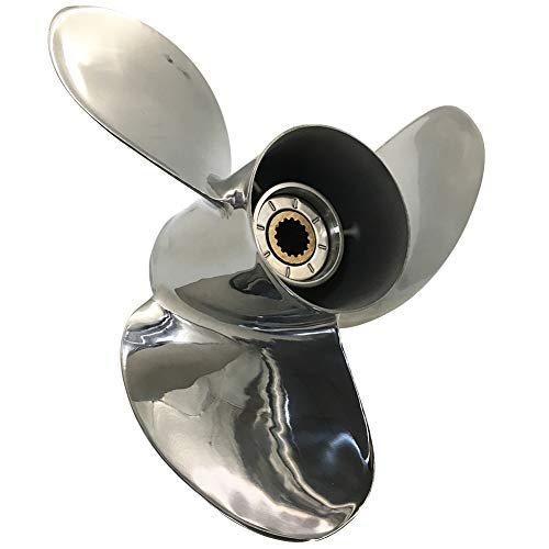 ARKDOZA 15 Tooth RH Stainless Steel Propeller for 90/115/140hp BRP Johnson Evinrude OMC Stern Drive Outboard 4 Stroke (14" x 19")