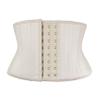 Atbuty Super Short Torso Waist Trainers Cincher Corset Tummy Shaper Slimming Latex Trimmer Girdle (Beige (7'' Short Torso, 25 Steel Bones), S) view 1