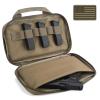LIVANS Tactical Pistol Gun Case, Padded Handgun Case Double Pistol Wallet Handgun Pistol Soft Cases Rectangle Handguns Pouches view 1