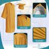 Endea Graduation Matte Cap and Gown (Gold, 48XL (5'3'' - 5'5'') Fullfit) view 3