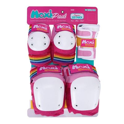 Quad Roller Skating Moxi Pads (L/XL, Pink)