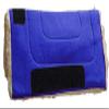 Showman Pony 24" x 24" Heavy Canvas Top Saddle Pad (Blue) view 1