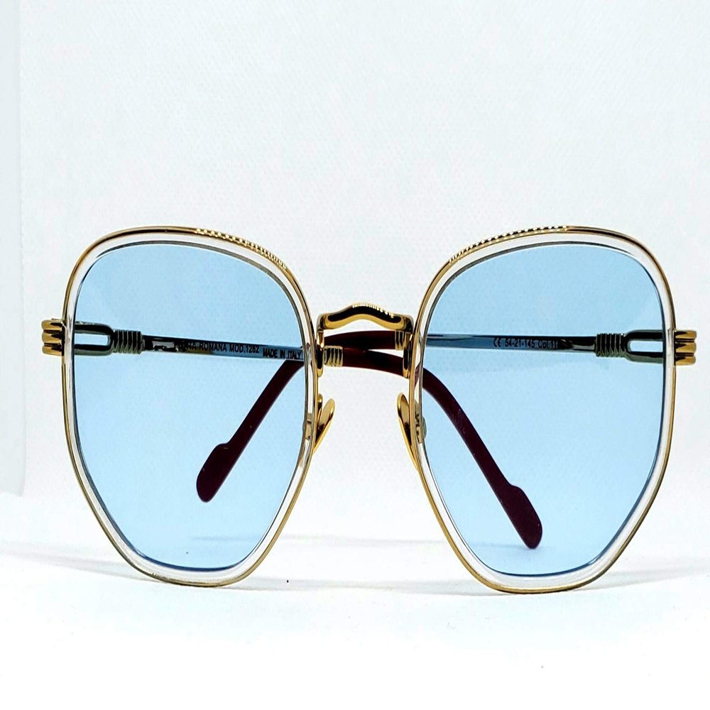 Porta Romana Vintage Collection Sunglasses Model 1262 Light Blue Lenses