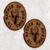 I'd Rather Be Hunting Ceramic Car Coasters, Personalized, Set of 2, Leather Look, Car Coaster, Car Coasters for Men, Hunting Coaster view 2