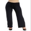 24seven Comfort Apparel Womens Maternity Comfortable Elastic Drawstring Waist Lounge Pants -Small-3X Black view 2