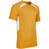 Champro Boys Check Youth Baseball Jersey, Gold, White, X-Small US view 1